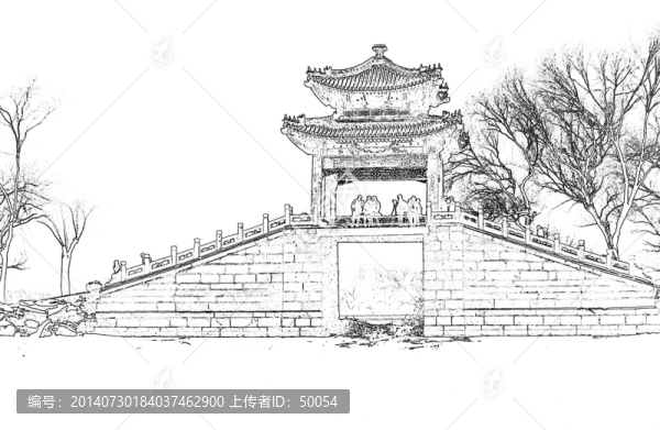 電腦繪畫(huà),頤和園練橋
