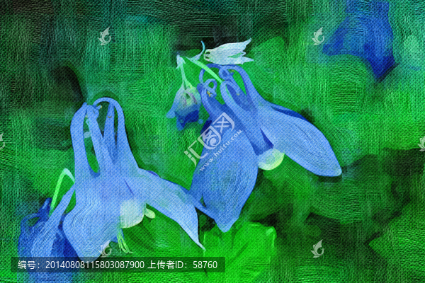 電腦畫,花之韻