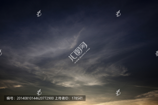 云彩,藍(lán)天,白云,云,高空云