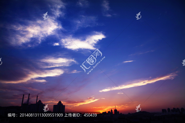城市晚霞