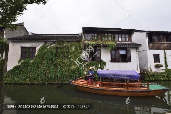 周莊,拱橋,小河,高清,小船