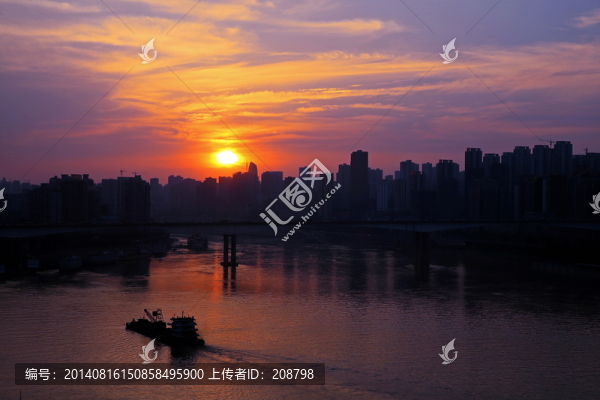 嘉陵江夕陽