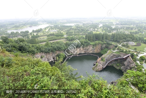 上海辰山植物園,礦坑花園,高清