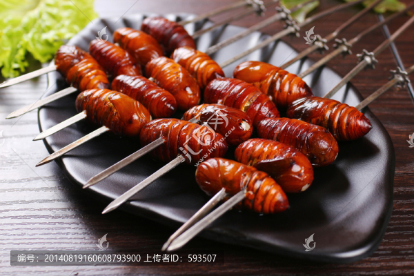 烤蠶蛹