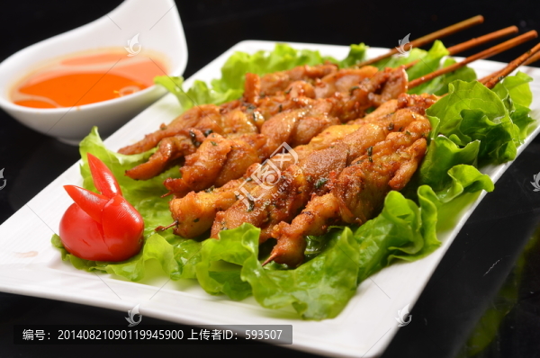 沙爹雞肉串