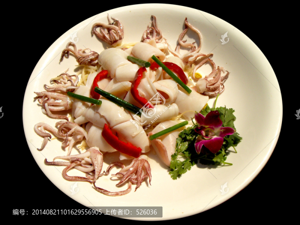 白灼鮮魷
