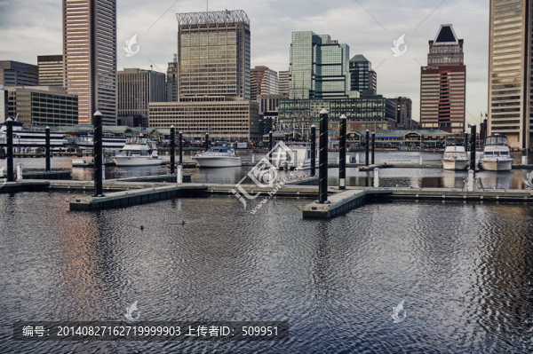 日落,海濱城市