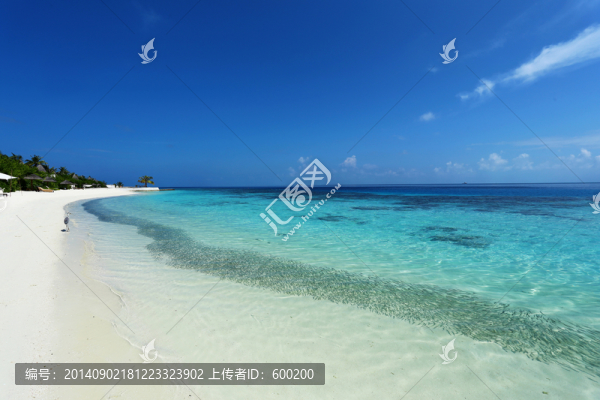 馬爾代夫海島海灘風光