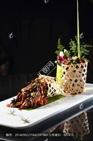 牛肝菌拌鴨胗