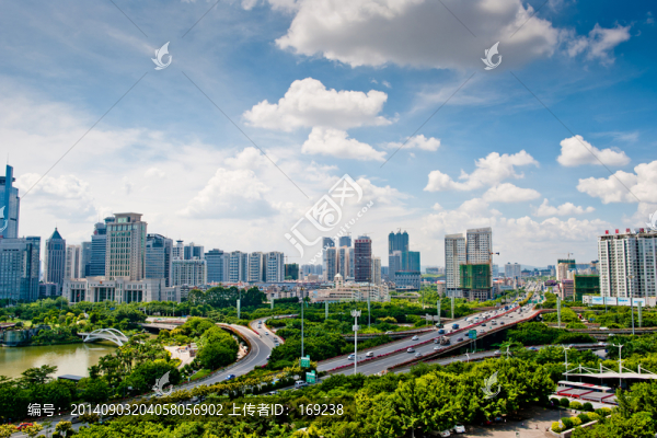 竹溪立交橋,全景