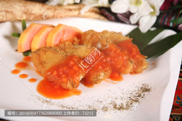 木瓜酥炸銀鱈魚