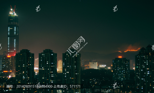 深圳看香港大火