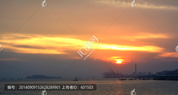 廈門海灘落日