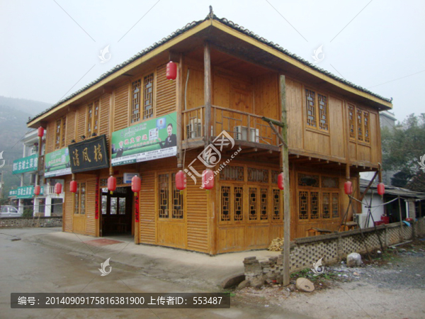 農(nóng)家樂飯店木屋裝修裝飾外觀