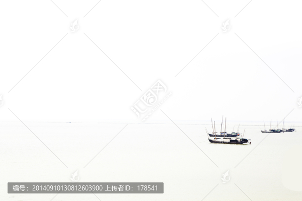 天空,湖泊,湖,太湖