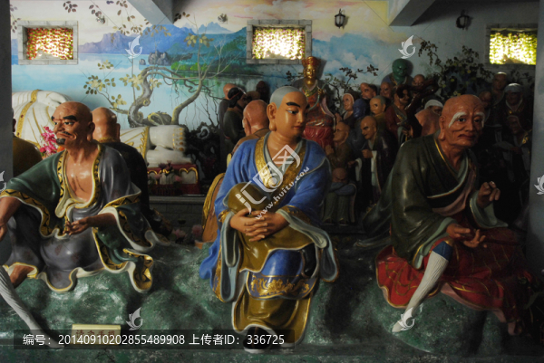掛甲禪寺五百羅漢堂羅漢群雕像
