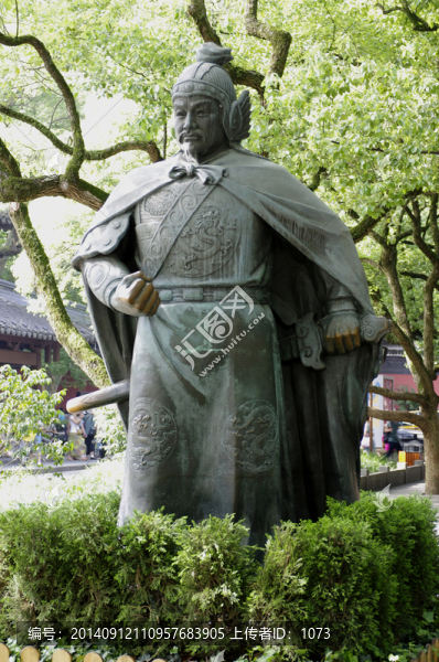 杭州西湖,曲院風荷,岳飛銅像
