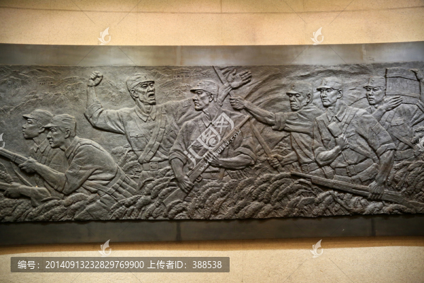 抗日戰(zhàn)爭(zhēng)中的八路軍浮雕