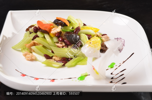 核桃紅豆炒西芹