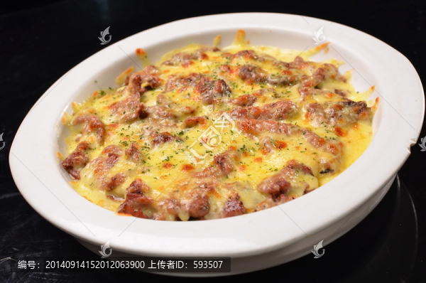杏鮑菇芝士焗牛柳
