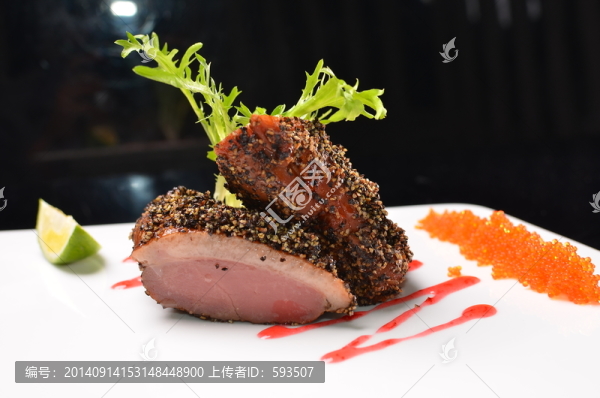 櫻桃黑椒鴨胸