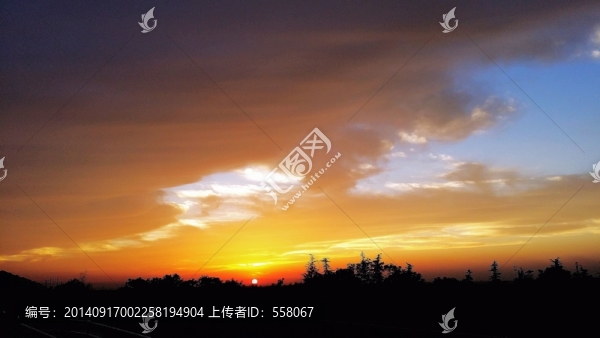 晚霞風(fēng)景,晚霞云彩,日落,彩霞