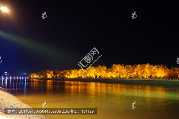 額濟納旗,夜景