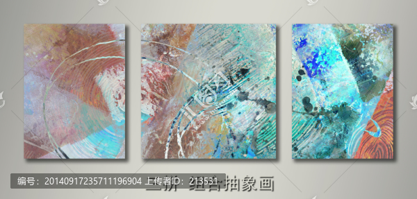 三聯(lián)畫(huà)抽象畫(huà)