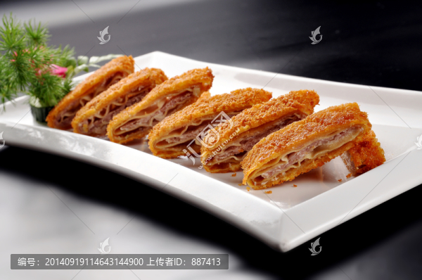 腐皮蔥花肉
