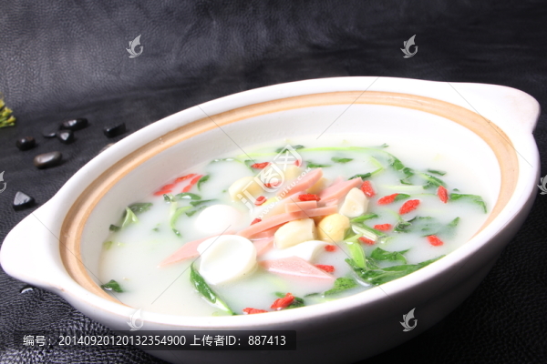 上湯雞毛菜