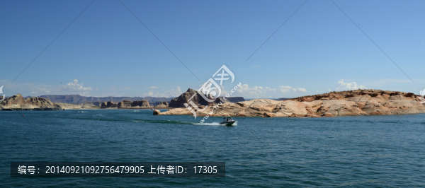 美國西部包偉湖風(fēng)光