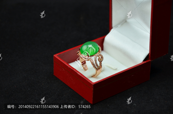 綠玉髓戒指
