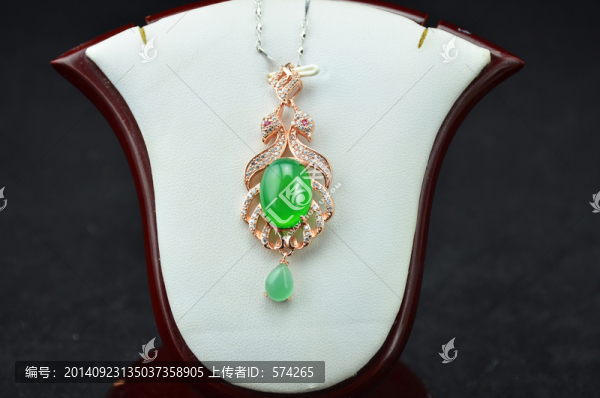 鳳凰綠玉髓吊墜掛件