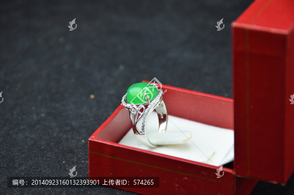 綠玉髓戒指