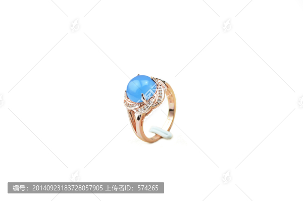 藍(lán)玉髓戒指