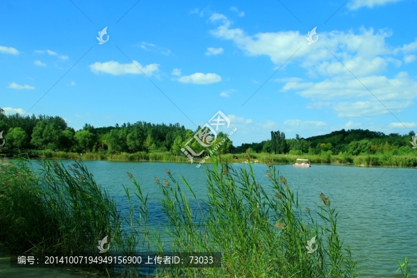秋景,湖水