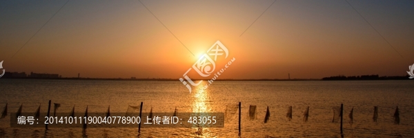 淀山湖夕陽