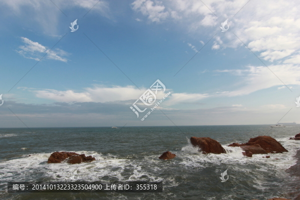 海浪,藍(lán)天