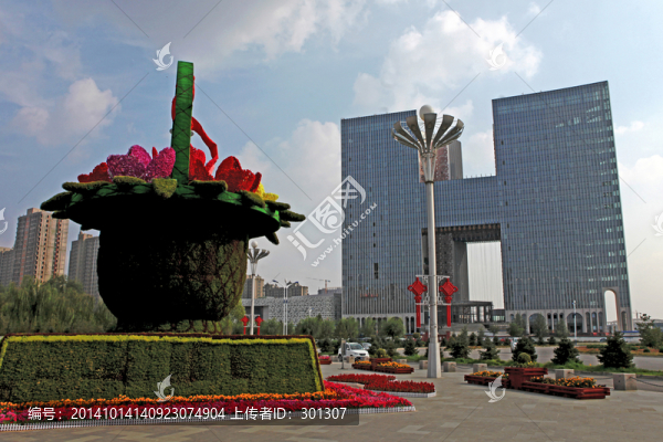 陜北民俗風(fēng)建筑景觀榆林陽(yáng)光廣場(chǎng)