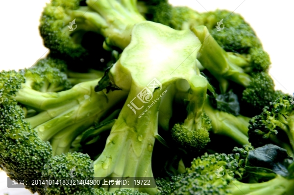 近拍西蘭花菜圖