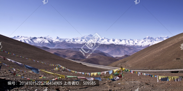 青藏高原七兄妹全景圖
