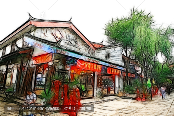 麗江,抽象畫