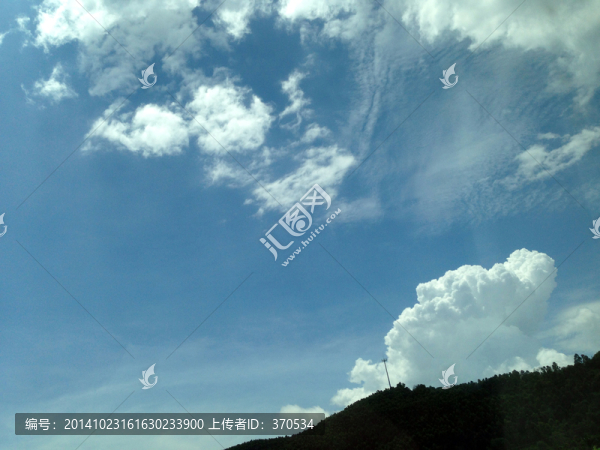 海南省,三亞,天空,云彩,藍(lán)天
