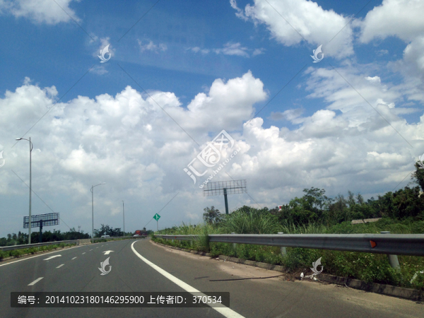 ?？谑?公路,天空,云彩,藍(lán)天