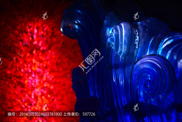 海浪燈飾柱