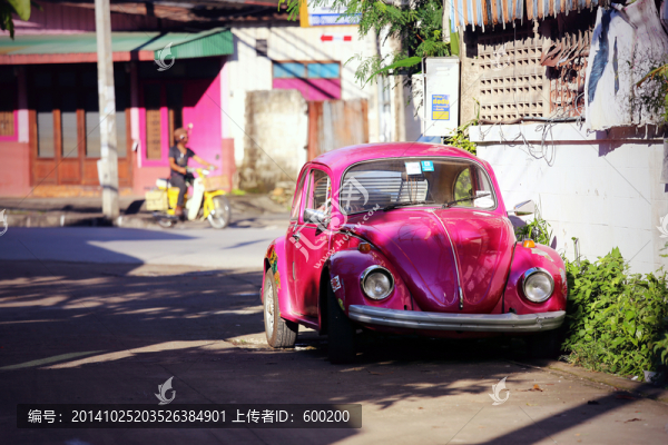 粉色老爺車