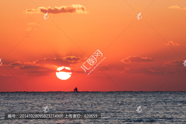 日出海面