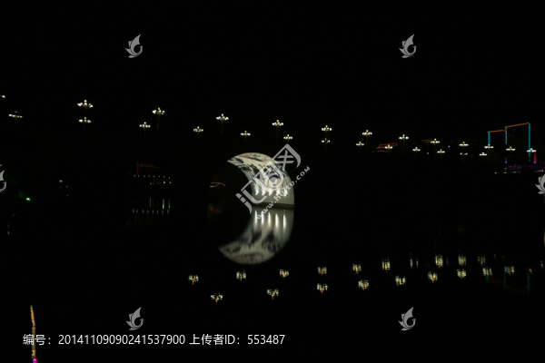 朝陽湖夜景