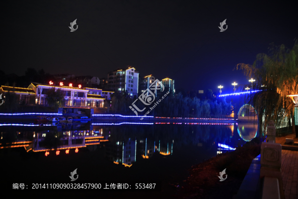 朝陽湖夜景