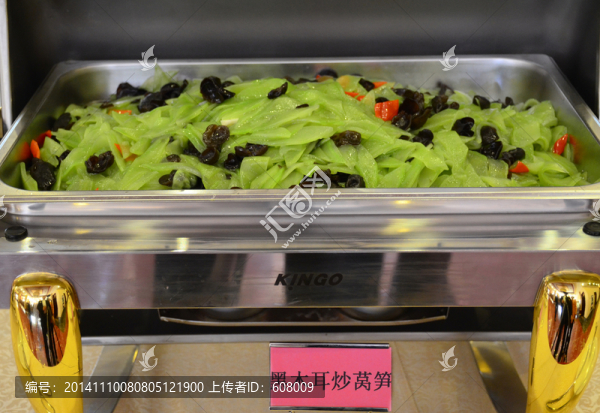 黑木耳炒萵筍